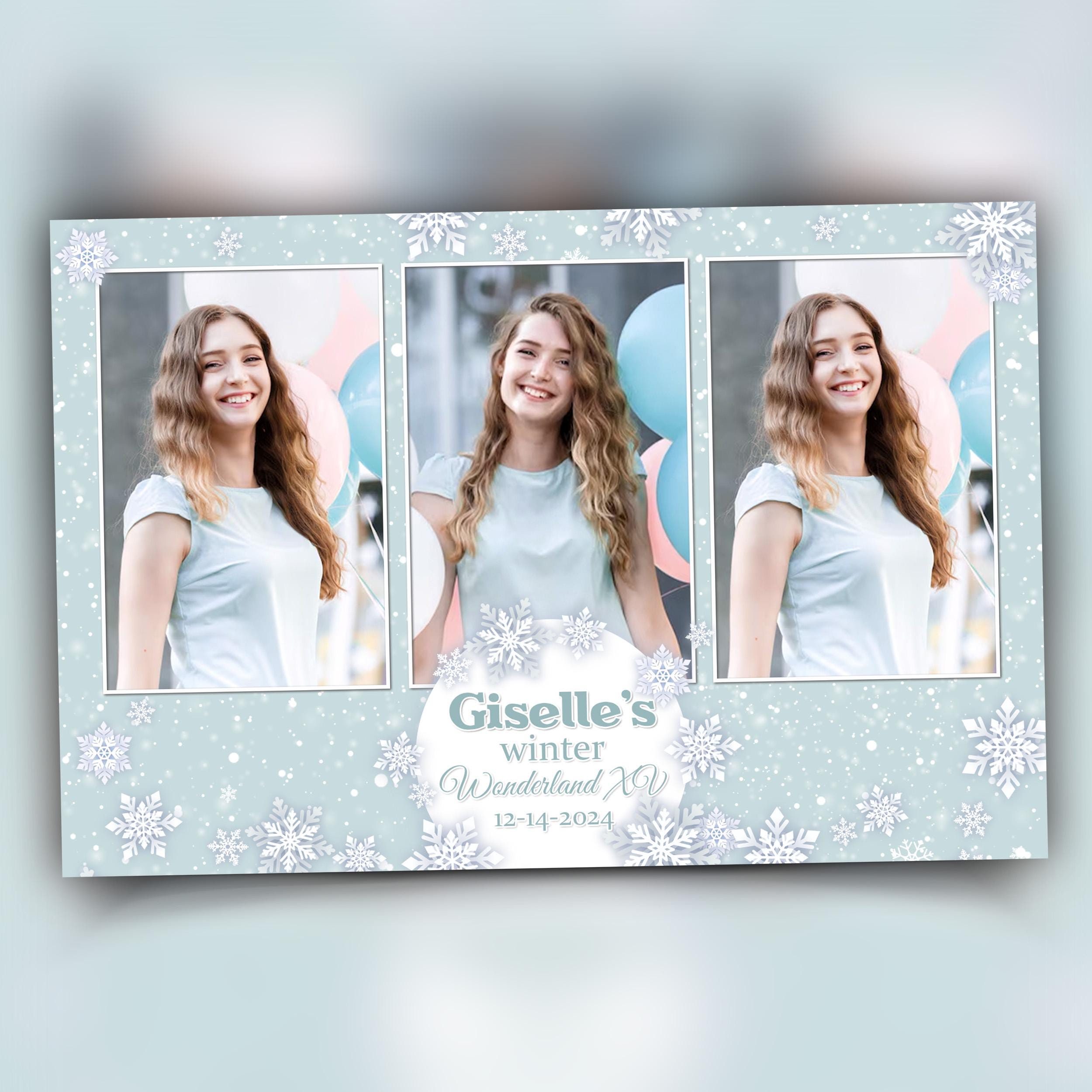 Winter Wonderland | XV Photobooth | Winter Wonderland Photo Booth | Winter Wonderland Photo Booth Template | Winter Wonderland XV | Birthday