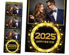 New Year Photobooth Template, New Year Party, 2025 Photobooth Template, NY Photobooth | NY Photo Booth Template 196