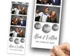 Disco Ball Photobooth Template, Disco Photo Booth Template, Silver Disco Ball Wedding Photobooth Template 1463