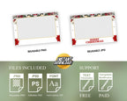 Christmas Photobooth Template, Holiday Photo Booth Template, SKU 830