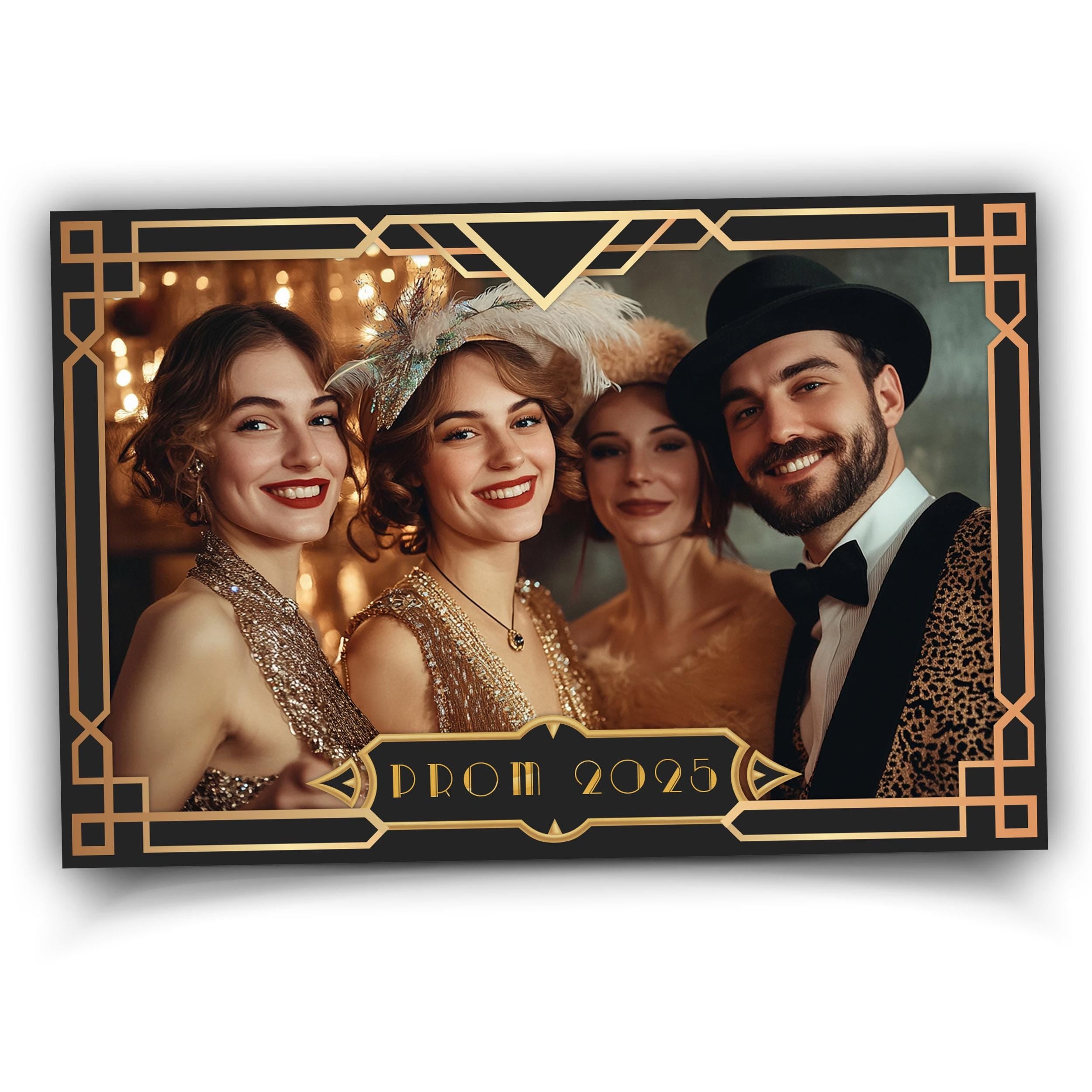 Gatsby Photobooth Template, Art Deco Photo Booth Frame, The Great Gatsby Gold Foil Geometric 1920s Photobooth, Groomsman Overlay