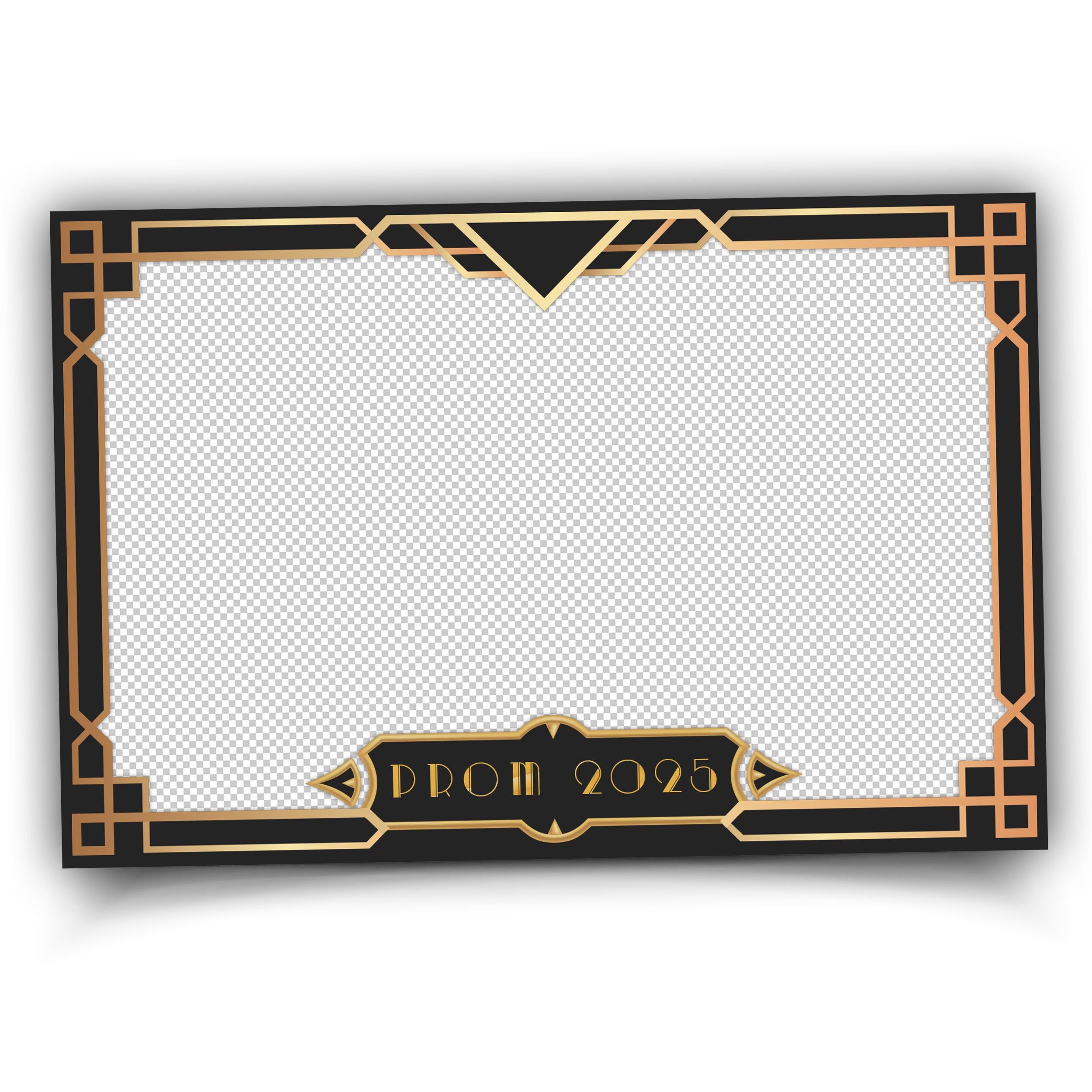 Gatsby Photobooth Template, Art Deco Photo Booth Frame, The Great Gatsby Gold Foil Geometric 1920s Photobooth, Groomsman Overlay
