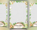 Safari Wild One Photobooth Template, It's a Boy Dinosaur Baby Shower Photo Booth Template | Dino Baby Shower Photobooth Template 1443