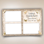 Birthday Quince Butterfly Photobooth Template, Sweet 16, Quinceañera, Golden Bday Party, Mis Quince, Quinceanera, XV, 1099