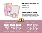 Candy Photobooth Template, Birthday Photo booth template, Candyland 705