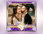 Purple Birthday Photobooth Template Mis Quince, XV, Quinceañera, Sweet 16 Photo Booth 720x720 Overlay