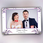 Wedding Lavender Photobooth Template Purple Flower Photo Booth Overlay