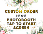 LumaBooth Photobooth 1668x2388 Tap to Start Screen JPG and PNG Text editable PSD file, Wedding Anniversary Photo Booth Welcome Screen