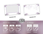 Wedding Lavender Photobooth Template Purple Flower Photo Booth Overlay