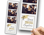 Graduation Photo Booth Template, Class of, Prom Photobooth, White Gold Grad 1094