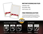 Graduation Photobooth Template, Class of,  2x6 Strip, PromPhoto Booth Overlay